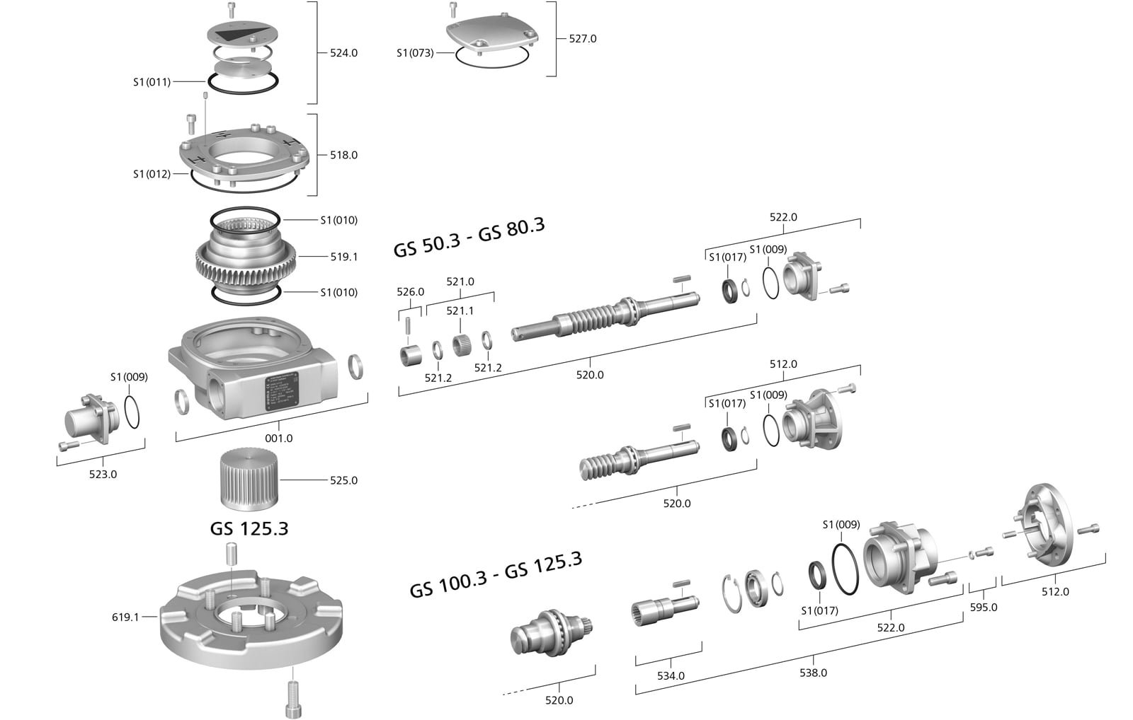 AUMA Part Turn Gearbox Spare Parts ProActuator