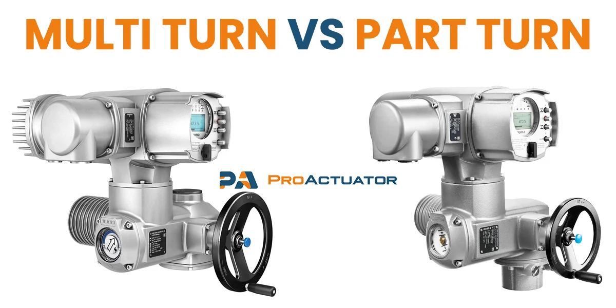 What is the difference between quarter-turn and multi-turn actuators?